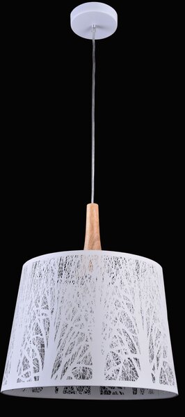 Maytoni modern függeszték lantern fehér világos fa mymod029-pl-01-w