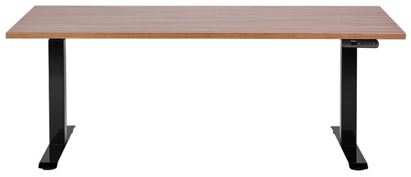 Elektromosan állítható asztal DESTINES Barna/fekete 160 cm 72 cm