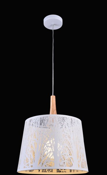 Maytoni modern függeszték lantern fehér világos fa mymod029-pl-01-w