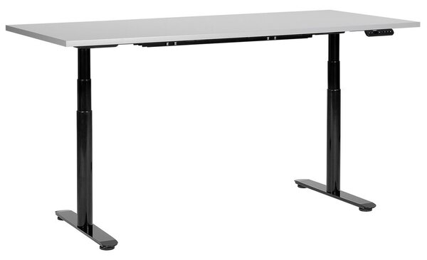 Fekete és szürke elektromosan állítható íróasztal 180 x 72 cm DESTIN IV