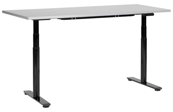 Fekete és szürke elektromosan állítható íróasztal 160 x 72 cm DESTIN IV
