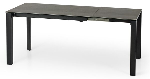 Asztal Houston 289, 76x85cm, Fekete, Szürke