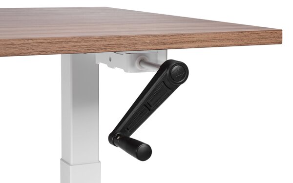 Manuálisan állítható asztal DESTINES 120 cm 72 cm Barna/fehér