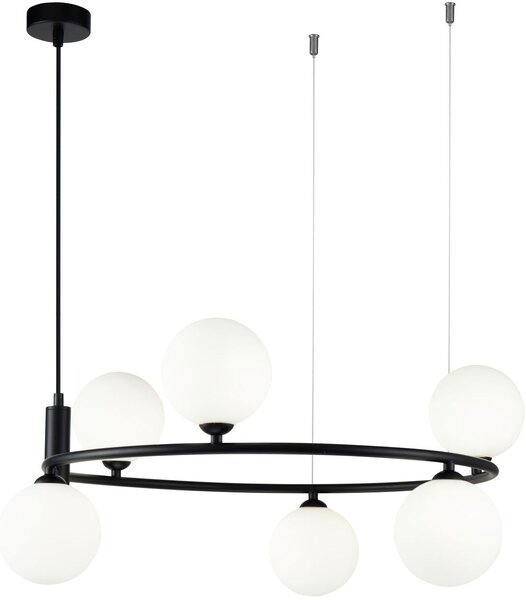 Maytoni modern függeszték ring fehér fekete mymod013pl-06b