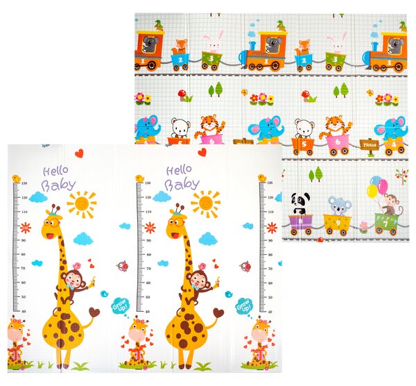 Aga4Kids Összecsukható habszivacs gyerek játszószőnyeg 200x180 cm MR133