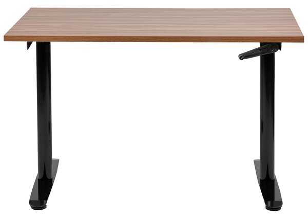 Manuálisan állítható asztal DESTINAS 120 cm 72 cm Barna/fekete