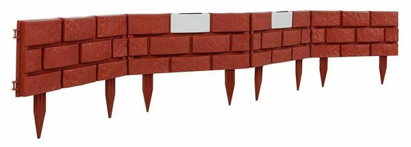 Linder Exclusiv Kerti paliszád napelemes LED világítással Tégla