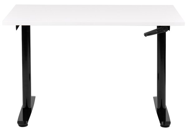 Manuálisan állítható asztal DESTINAS 120 cm 72 cm Fehér/fekete