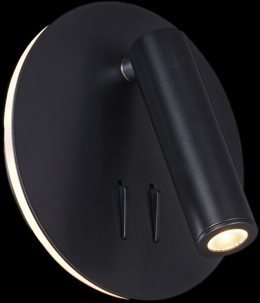 Maytoni modern fali lámpa ios 176 fekete myc176-wl-01-6w-b