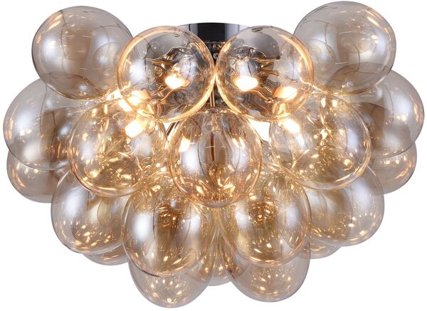 Maytoni modern mennyezeti lámpa balbo borostyán nikkel mymod112cl-08g