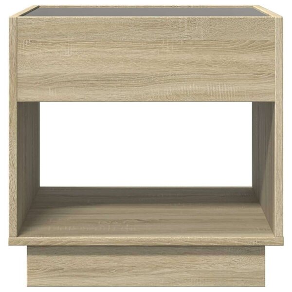 VidaXL LED Éjjeliszekrény - Sonoma Tölgy - 50x50x50 cm