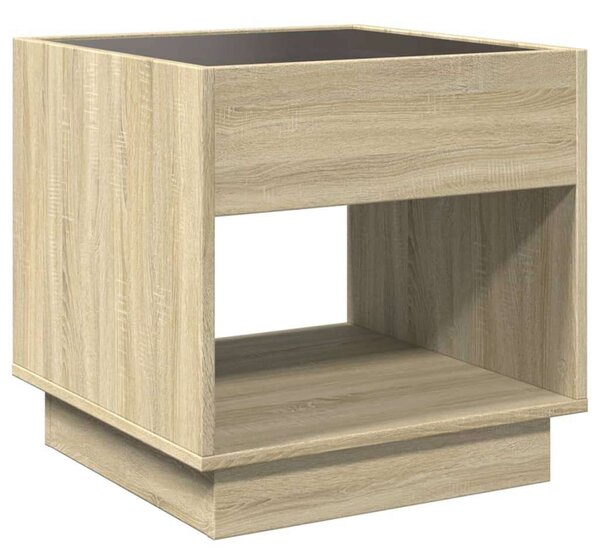 VidaXL LED Éjjeliszekrény - Sonoma Tölgy - 50x50x50 cm