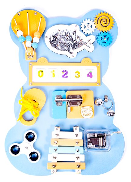 Aga4Kids Montessori fa tábla Medve Kék