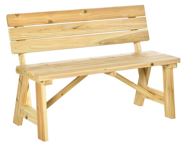 Aga Fa kerti pad 116x56x80 cm Természetes