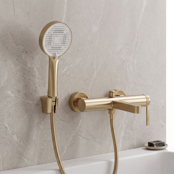 Fürdőkád csaptelep Grace Brush Gold