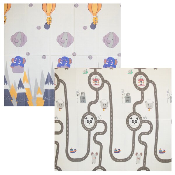 Aga4Kids Összecsukható habszivacs gyerek játszószőnyeg 200x180 cm DS3014