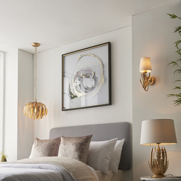 Endon klasszikus fali lámpa delphine ivory arany end95040