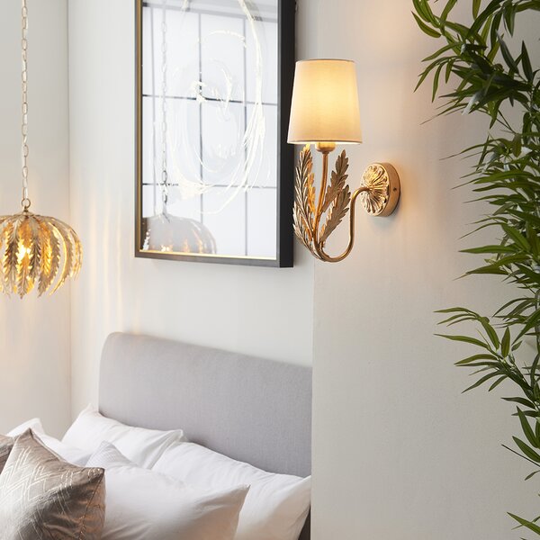 Endon klasszikus fali lámpa delphine ivory arany end95040