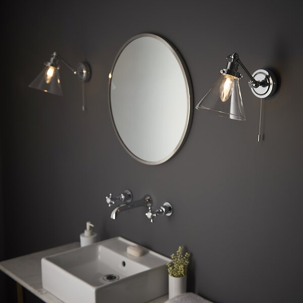 Endon modern skandináv fürdőszobai lámpa faraday króm átlátszó end93853 IP44