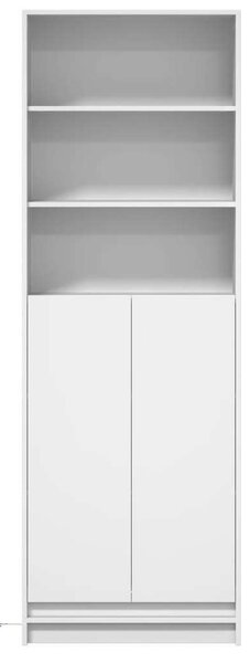VidaXL fehér szerelt fa magasszekrény LED-ekkel 69 x 32,5 x 200 cm