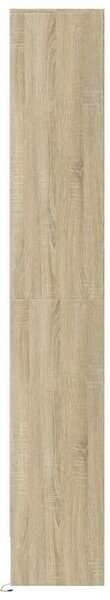 VidaXL sonoma tölgy szerelt fa magasszekrény LED-ekkel 69x32,5x200 cm