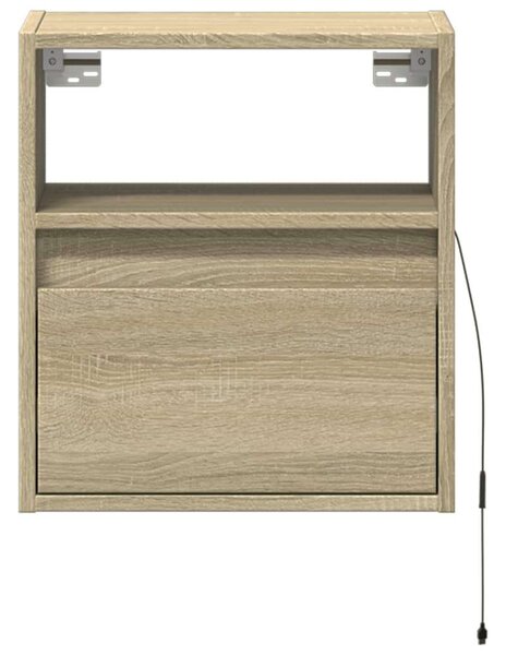 VidaXL Falra Szerelhető TV Szekrény Szett - Sonoma Tölgy - 2 db - 41x31x45 cm
