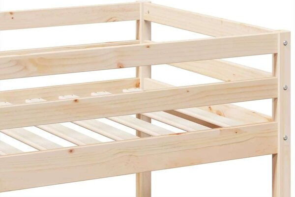 VidaXL tömör fenyőfa emeletes ágy 80x200 cm