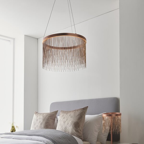 Endon glamour függeszték zelma réz end92178