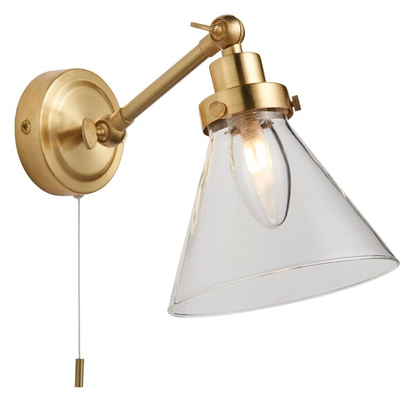 Endon modern skandináv fürdőszobai lámpa faraday átlátszó szálcsiszolt réz end93854 IP44