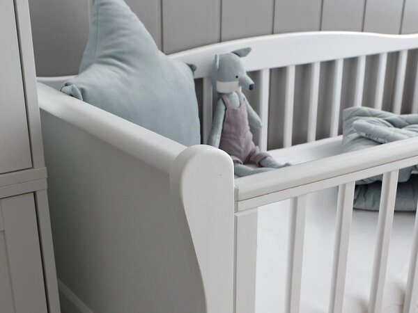 NOBLE Cot fehér kiságy 60x120