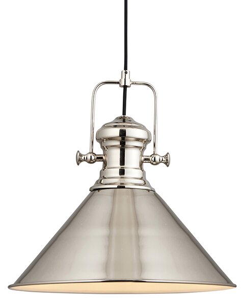 Endon loft skandináv függeszték brampton fehér nickel-nero end96178