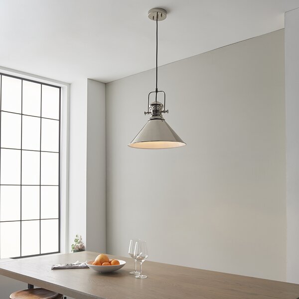 Endon loft skandináv függeszték brampton fehér nickel-nero end96178