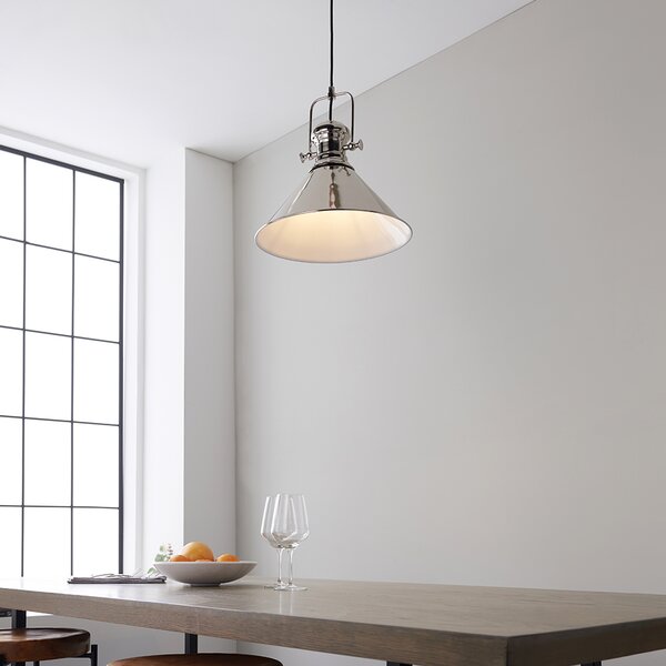 Endon loft skandináv függeszték brampton fehér nickel-nero end96178