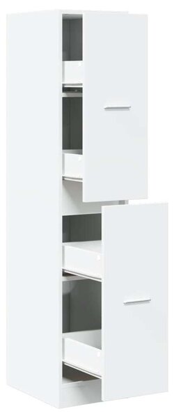 VidaXL Fehér Fa Patikaszekrény - 4 Fiókos - 144,5 cm