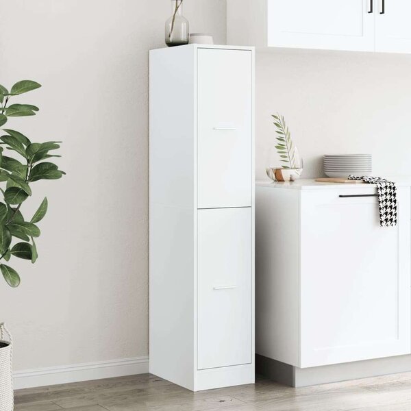 VidaXL Fehér Fa Patikaszekrény - 4 Fiókos - 144,5 cm