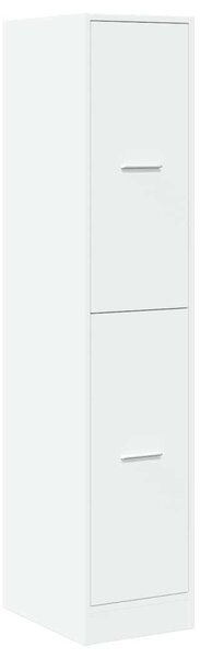 VidaXL Fehér Fa Patikaszekrény - 4 Fiókos - 144,5 cm