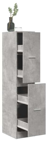 VidaXL betonszürke szerelt fa patikaszekrény 30 x 41 x 144,5 cm
