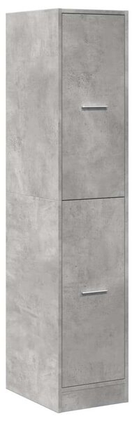 VidaXL betonszürke szerelt fa patikaszekrény 30 x 41 x 144,5 cm
