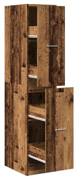 VidaXL antik fa színű szerelt fa patikaszekrény 30 x 41 x 144,5 cm