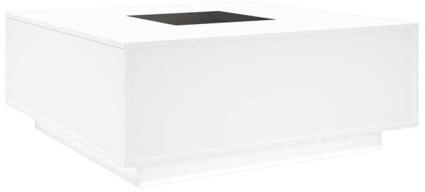 VidaXL fehér végtelen hatású LED-es dohányzóasztal 100 x 100 x 40 cm