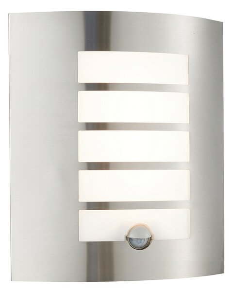 Endon modern kültéri fali lámpa bianco led pir opál szálcsiszolt acél end75931 IP44