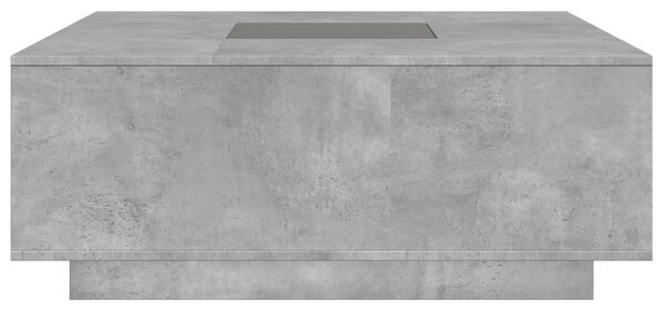 VidaXL LED Dohányzóasztal - Végtelen Tükör - 100x100 cm