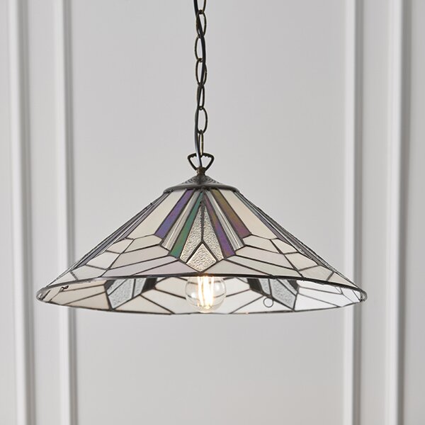 Endon klasszikus tiffany függeszték astoria sötétbarna sokszínű end63938