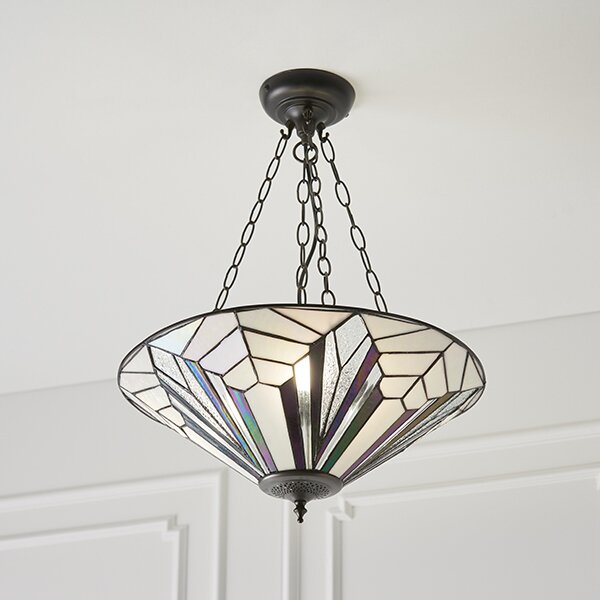 Endon klasszikus tiffany függeszték astoria sötétbarna sokszínű end63936