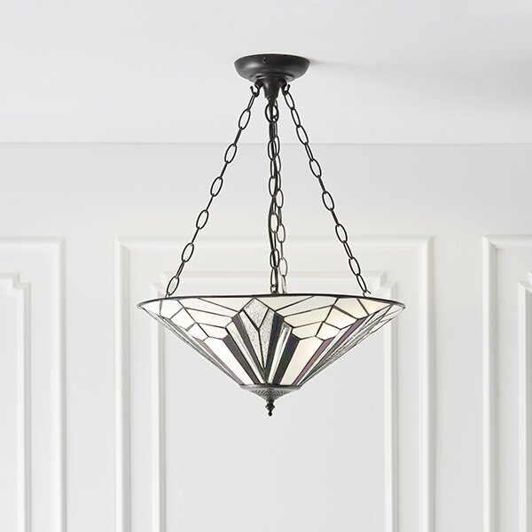 Endon klasszikus tiffany függeszték astoria sötétbarna sokszínű end63936