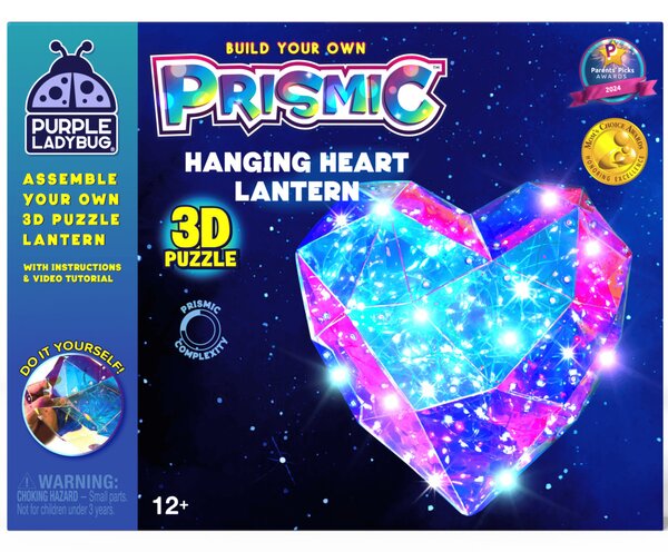 PRISMIC™ 3D Puzzle LED lámpa - Függő szív (APU-R-PM-1610)