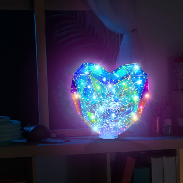 PRISMIC™ 3D Puzzle LED lámpa - Függő szív (APU-R-PM-1610)