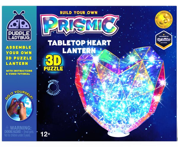 PRISMIC™ 3D Puzzle LED lámpa - Álló szív (APU-R-PM-1627)