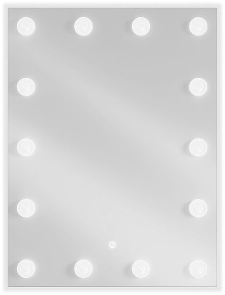 Mexen Dona, LED fürdoszobai tükör háttérvilágítással 60 x 80 cm, 6000K, páramentes, 9818-060-080-611-00