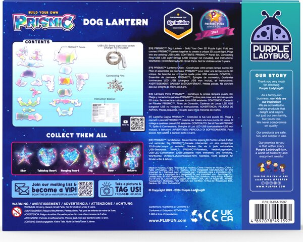 PRISMIC™ 3D Puzzle LED lámpa - Kutya (APU-R-PM-1597)